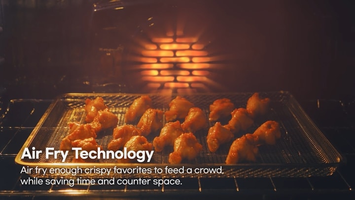 LG built-in large-capacity Air Fryer for crispy dishes with no preheating and even cooking